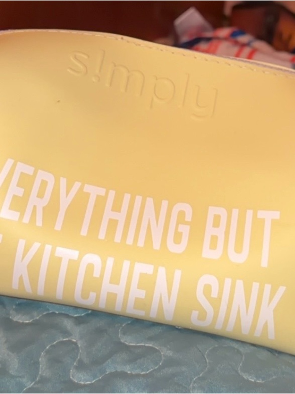 Simply southern Yellow 'Everything But The Kitchen Sink' Storage Pouch